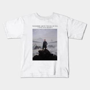 Wanderer above the Sea of Fog Kids T-Shirt